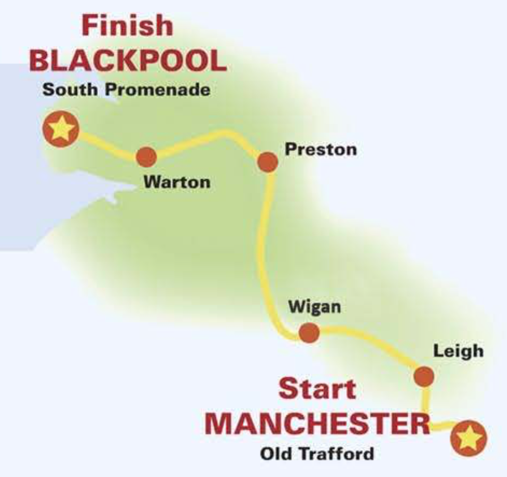 A map of the route